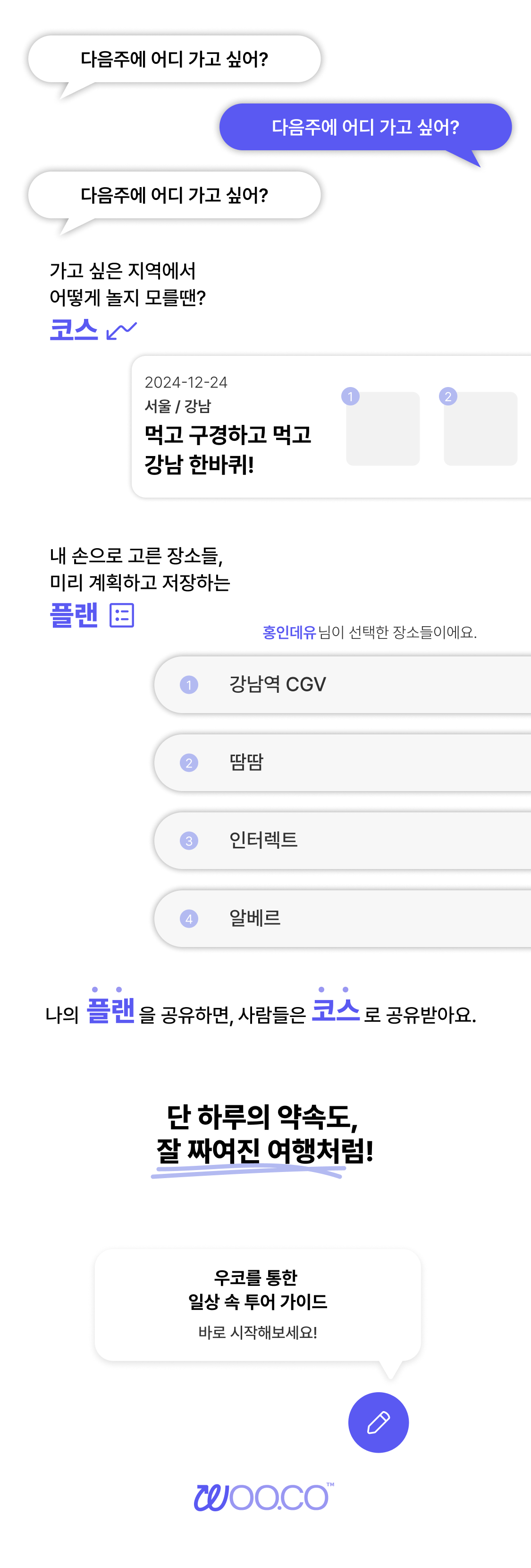 우코! 이렇게 사용하면 좋아요